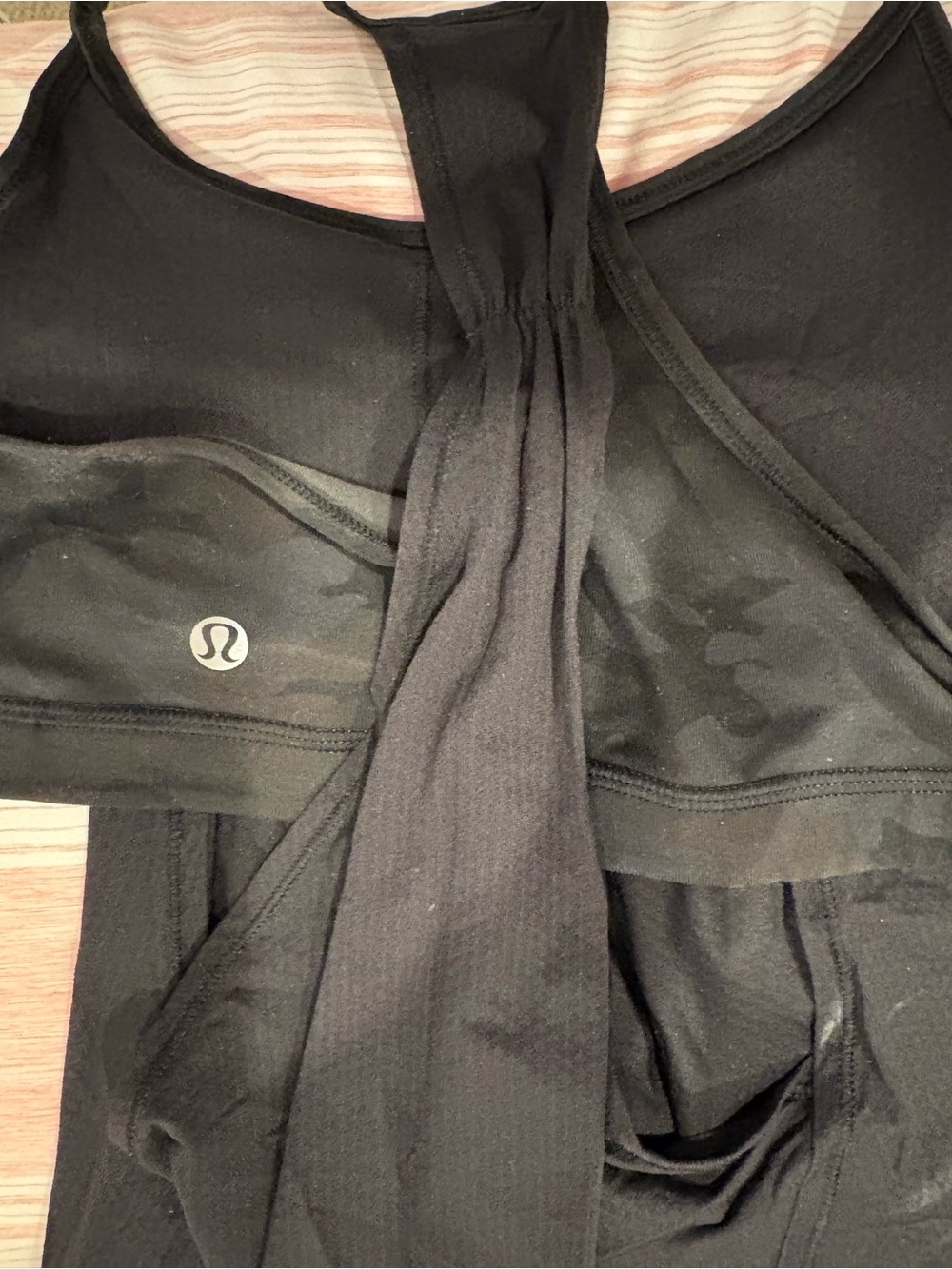 lululemon athletica Black Racerback Muscle Tank
